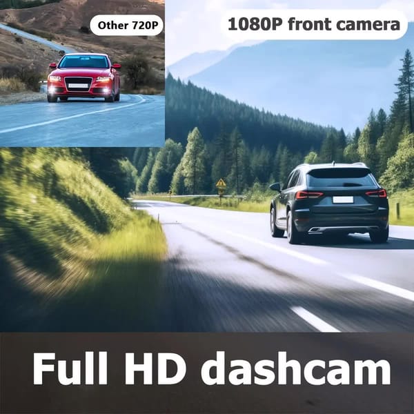 Dual Lens Dash Camera 1080P Front & 720P Interior Recording with Night Vision - Image 6