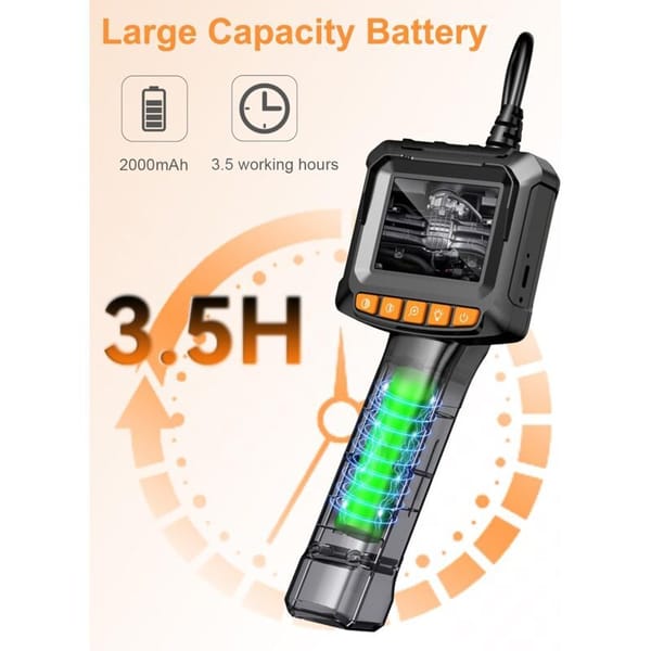 1080P HD Endoscope Camera 5M Waterproof Inspection Camera with 2.4" IPS Screen - Image 3