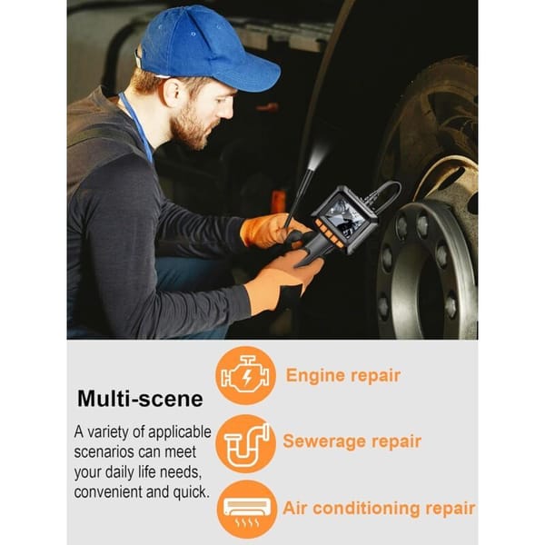 1080P HD Endoscope Camera 5M Waterproof Inspection Camera with 2.4" IPS Screen - Image 5