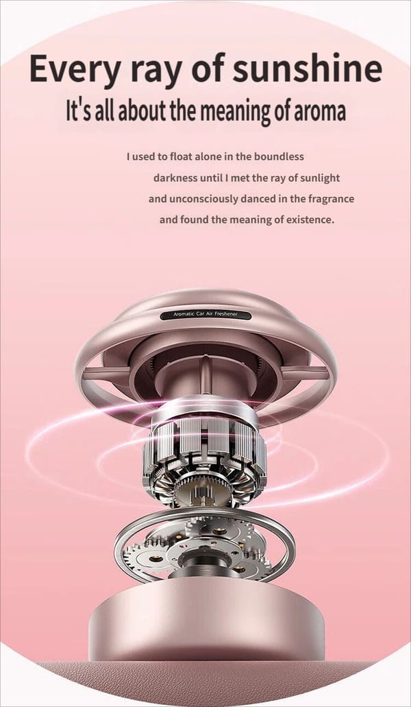 Pink Car Air Freshener Aromatherapy Diffuser Interior Fragrance Auto Vent Clip - Image 3