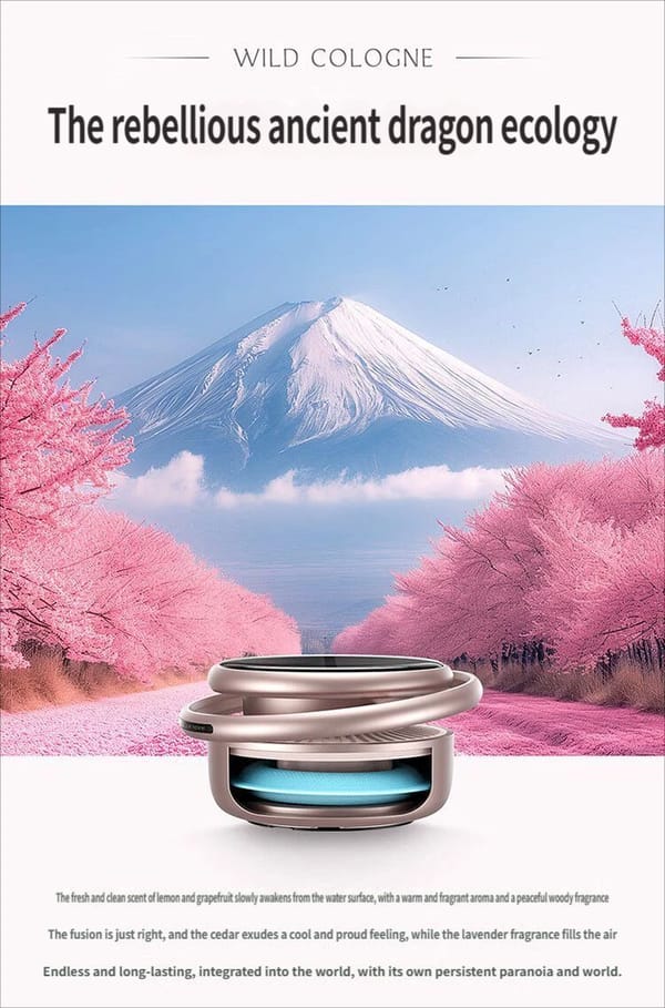 Pink Car Air Freshener Aromatherapy Diffuser Interior Fragrance Auto Vent Clip - Image 2