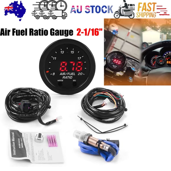 Wideband Air Fuel Ratio Gauge AFR O2 UEGO X-Series 30-0300 52mm 2-1/16" - Image 3