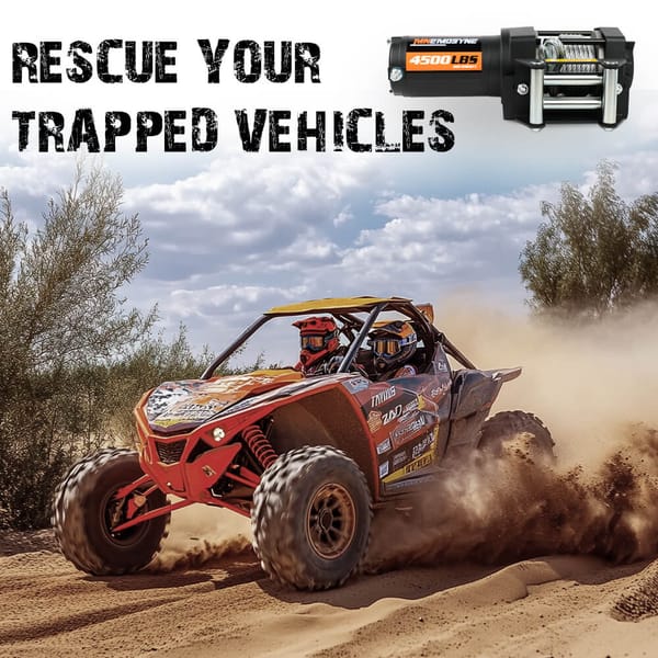 4500LB 12V Electric Recovery Winch Steel Cable with Wired & Wireless Remote for ATV UTV 4WD - Image 6
