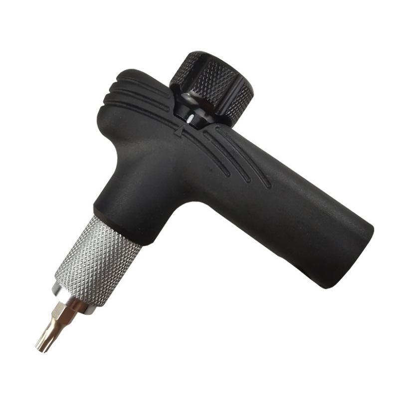 Portable Bike Ratchet Wrench Set Black