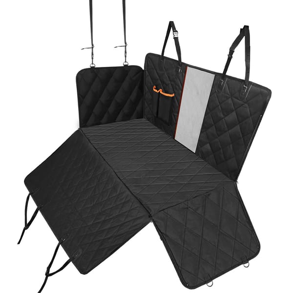 Waterproof Dog Car Seat Cover Hammock Non-Slip Pet Seat Protector with Seat Belt - Image 3