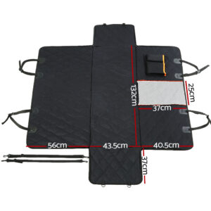 Waterproof Dog Car Seat Cover Hammock Non-Slip Pet Seat Protector with Seat Belt