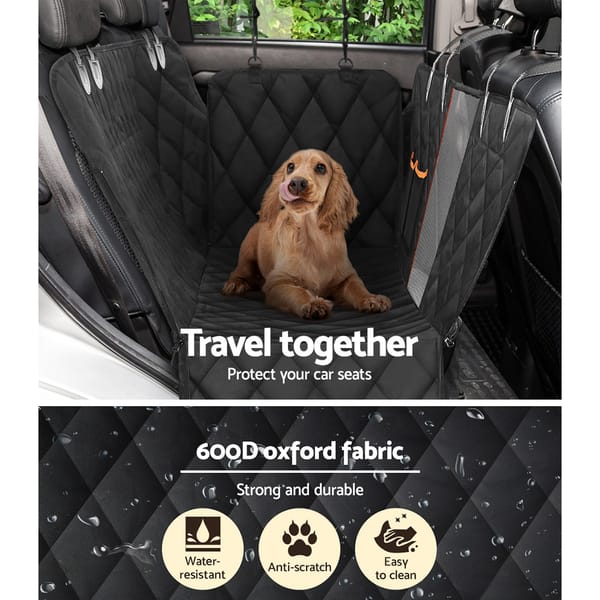 Waterproof Dog Car Seat Cover Hammock Non-Slip Pet Seat Protector with Seat Belt - Image 6