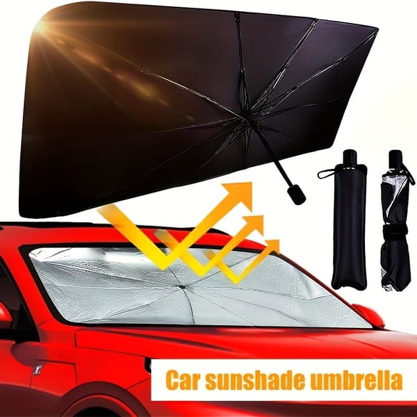 Car Windshield Sun Shade UV Protector Foldable Heat Blocker Front Windscreen Sunshade - Image 7