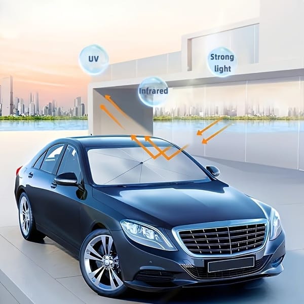Car Windshield Sun Shade UV Protector Foldable Heat Blocker Front Windscreen Sunshade - Image 6
