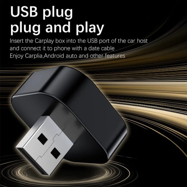 2-in-1 Wireless CarPlay & Android Auto USB Adapter Plug & Play Dongle - Image 3