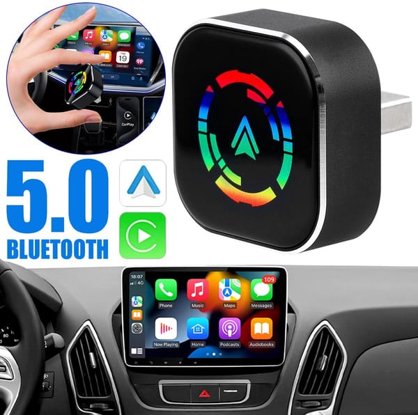 2-in-1 Wireless CarPlay & Android Auto USB Adapter Plug & Play Dongle - Image 5