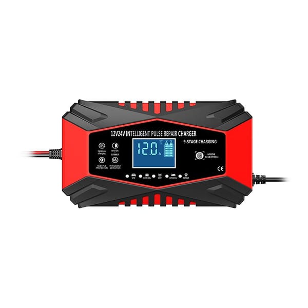 12V 24V Smart Battery Charger Automatic Trickle Charger Maintainer Desulfator - Image 2