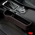 2 Pack Car Seat Gap Organiser PU Leather Front Seat Storage Box Pocket Black - Image 5