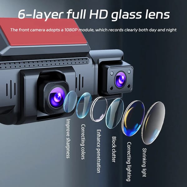 4 Channel 5G WiFi Dash Cam FHD 1080P 170° Wide Angle Car DVR with 64GB SD Card - Image 7