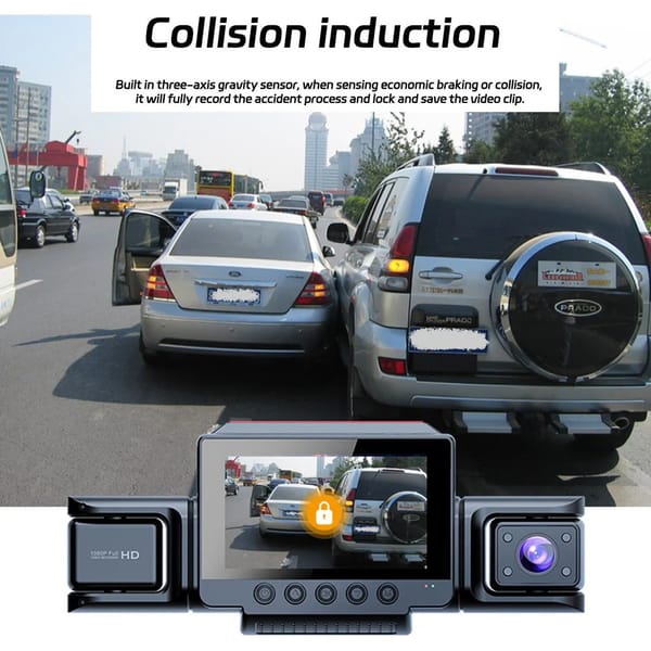 4 Channel 5G WiFi Dash Cam FHD 1080P 170° Wide Angle Car DVR with 64GB SD Card - Image 5