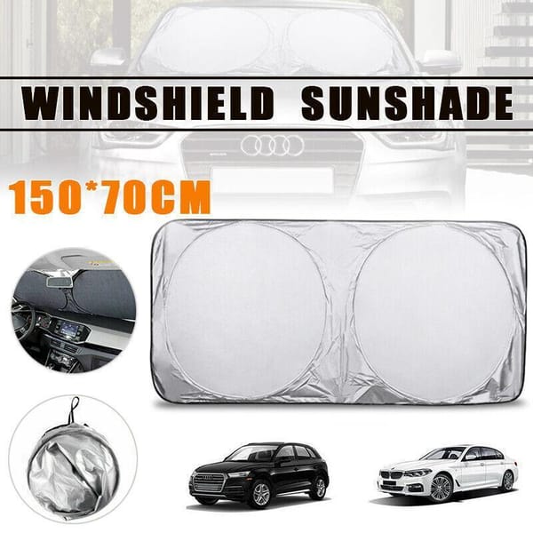 Foldable Car Windshield Sunshade 150 x 70cm UV Block Front Windscreen Shade SUV Van - Image 5