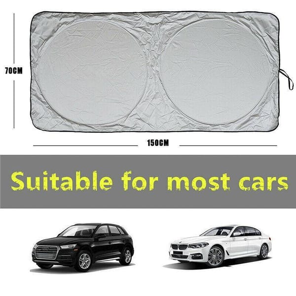 Foldable Car Windshield Sunshade 150 x 70cm UV Block Front Windscreen Shade SUV Van - Image 3