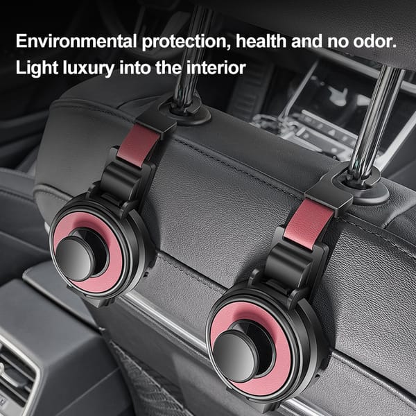 3 in 1 Car Headrest Organiser Hook Phone Holder Storage Hanger Black - Image 3