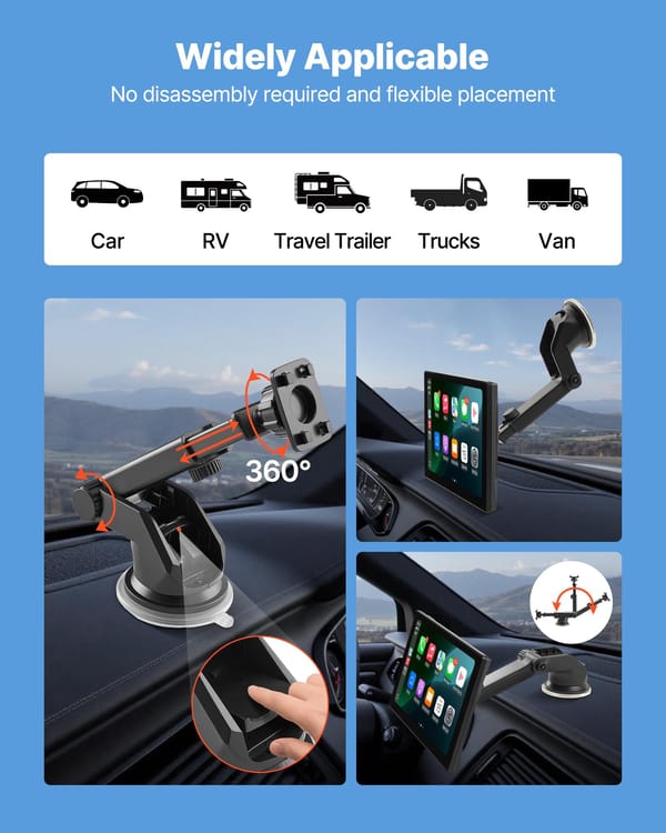 9" Car Stereo Apple CarPlay & Android Auto Touchscreen with Backup Camera - Image 7