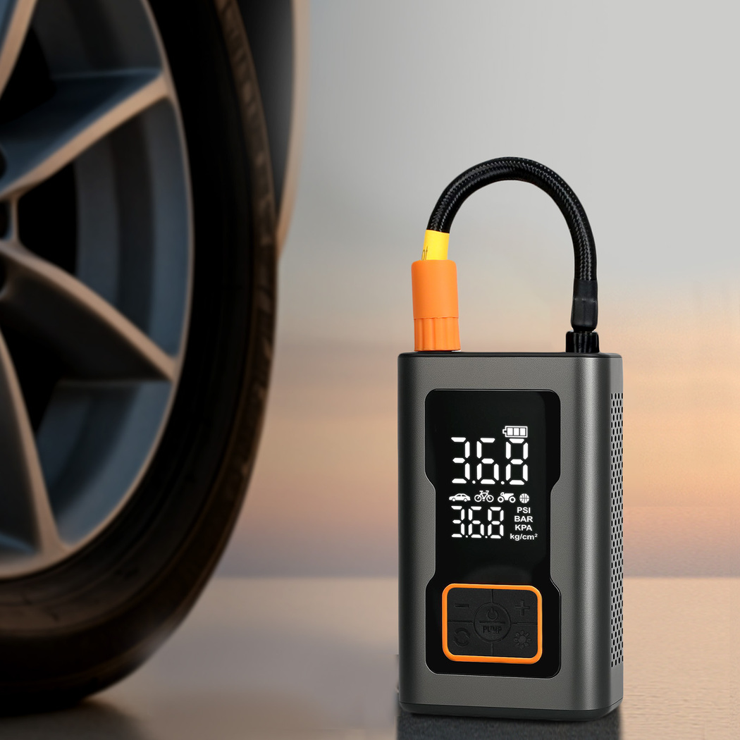 Traderight 150PSI Cordless Portable Tyre Inflator Air Compressor USB-C Rechargeable Digital Air Pump LED