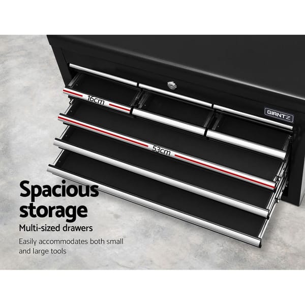 Giantz 10 Drawer Rolling Tool Chest & Cabinet Garage Workshop Storage Black - Image 5