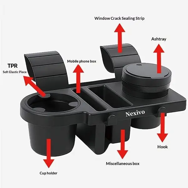 Universal Car Door Cup Holder Organiser Storage Pocket Drink Holder - Image 9