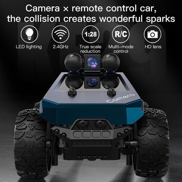 KF29 FPV RC Truck with Camera 1:28 Scale 2.4GHz App Controlled Remote Control Car - Image 10