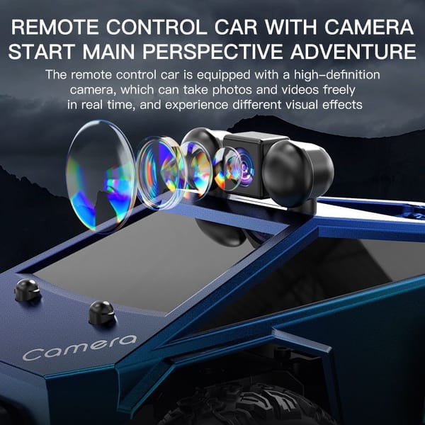 KF29 FPV RC Truck with Camera 1:28 Scale 2.4GHz App Controlled Remote Control Car - Image 4