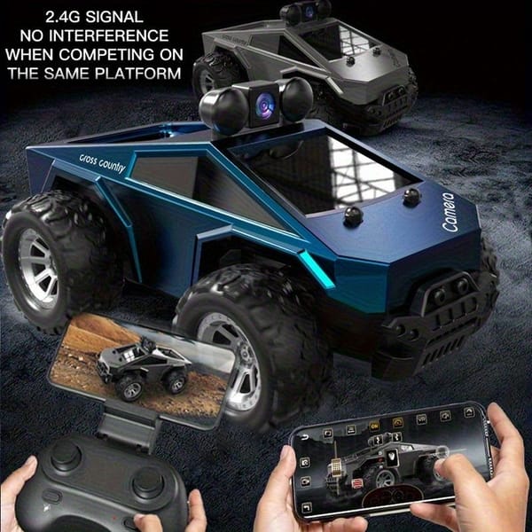 KF29 FPV RC Truck with Camera 1:28 Scale 2.4GHz App Controlled Remote Control Car - Image 3