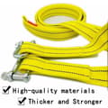 5T Heavy Duty Recovery Tow Strap 5m with Dual D-Ring Safety Hooks for Winch & Vehicle Recovery - Image 3