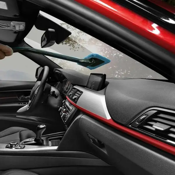 2 Pack Car Windscreen Cleaner Long Handle Microfibre Glass Cleaning Tool - Image 3
