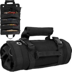 Heavy Duty Tool Roll Up Bag Canvas Tool Organiser with Multi Pockets for Mechanics & Electricians