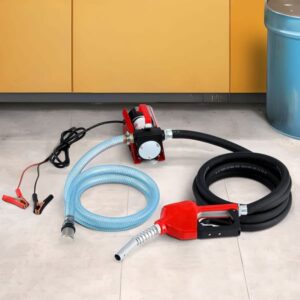 Giantz 12V Diesel Fuel Transfer Pump 40Lmin Electric Oil Kerosene Pump Nozzle Hose Kit
