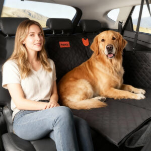 PaWz Dog Car Seat Cover Waterproof Back Seat Hammock Pet Protector for Cars SUVs & Trucks