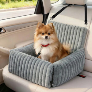 Pawz Portable Dog Car Seat Booster Bed Washable Pet Travel Safety Seat with Memory Foam Non-Slip Base