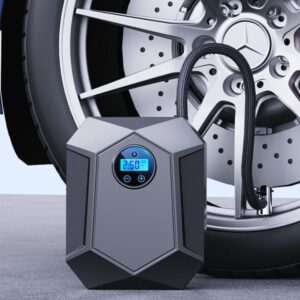 12V Digital Tyre Inflator Portable Air Compressor with LED Light – Car Tyre Pump