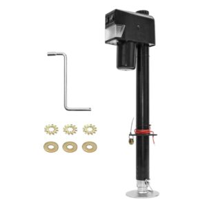 12V Electric A-Frame Trailer Jack 3500lb 1588kg with LED Light & Manual Crank