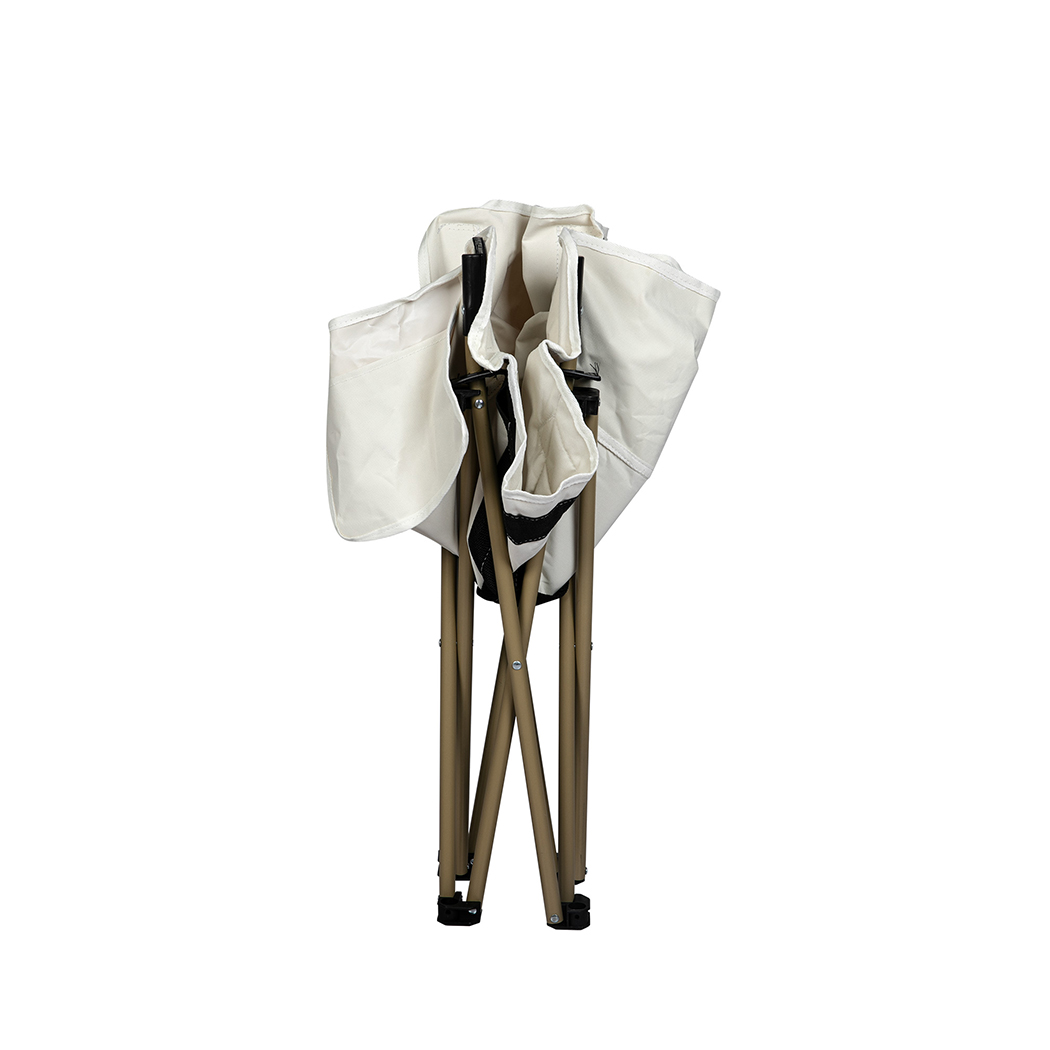 Levede Folding Moon Camping Chair Portable Outdoor Camping Chair Lightweight Beige130kg - Image 6