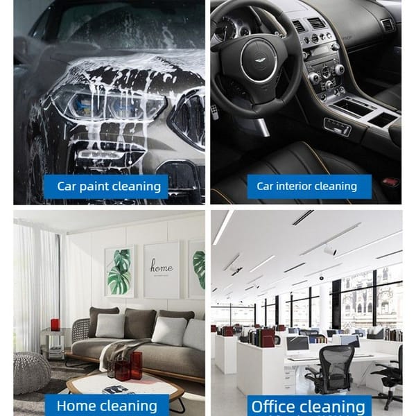 Chenille Car Wash Mitt Waterproof Cleaning Glove Microfibre Scratch Free Blue - Image 2