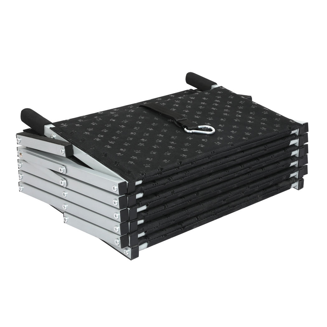 PaWz Foldable Dog Stairs Pet Ramp for Car SUV Bed Adjustable Travel Steps 90kg - Image 4