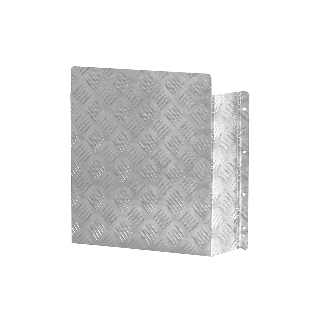Manan Caravan Diesel Heater Fuel Tank Cover Silver 10L 15L Aluminium Checker Plate Protective Housing - Image 8