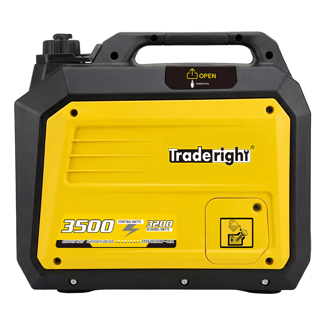 Traderight 3500W Petrol Inverter Generator Pure Sine Wave Portable Silent 149cc ECO Power Generator - Image 2