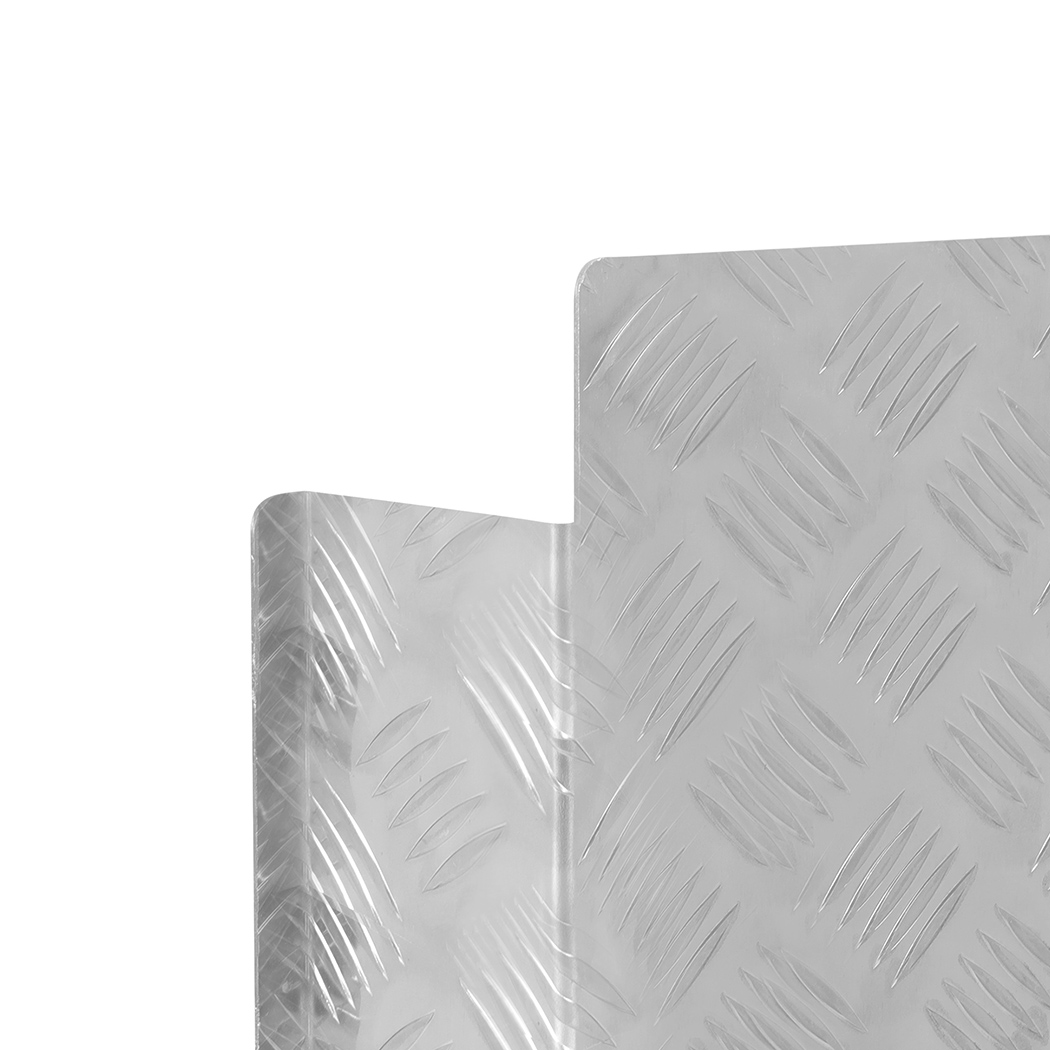 Manan Caravan Diesel Heater Fuel Tank Cover Silver 10L 15L Aluminium Checker Plate Protective Housing - Image 6