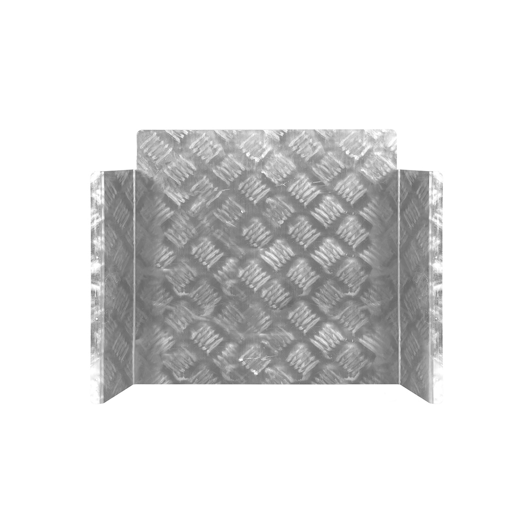 Manan Caravan Diesel Heater Fuel Tank Cover Silver 10L 15L Aluminium Checker Plate Protective Housing - Image 4