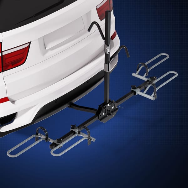 Giantz 2 Bike Carrier Rack – 2" Hitch Mount Platform Foldable Car Bicycle Rack 36kg