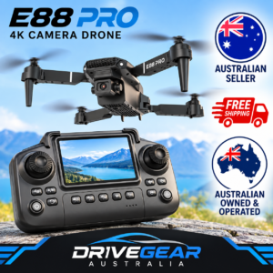 4K Foldable FPV Drone with Dual HD Cameras, Obstacle Avoidance & Screen Remote – Brushless RC Quadcopter
