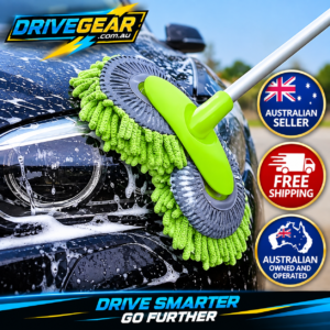Multifunctional Car Cleaning Brush – Automotive Detailing Brush for Body, Glass & Lights – Green