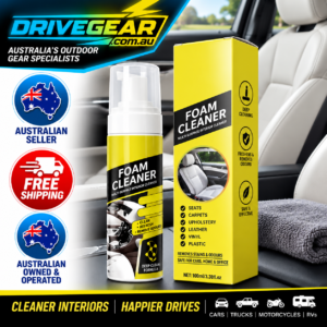 Car Interior Cleaner Spray – Foaming Upholstery, Seat & Carpet Cleaner for Fabric, Leather, Vinyl & Plastic