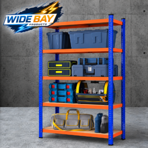 Giantz 5 Tier Garage Storage Shelving Rack 90x40x180cm Heavy Duty 1000kg