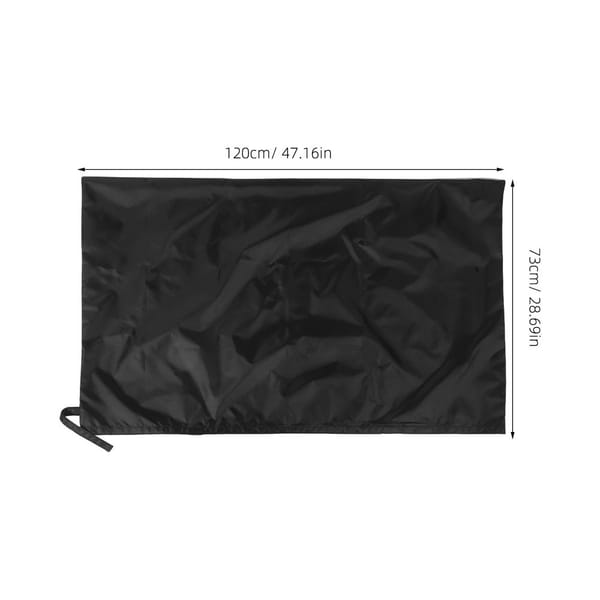 Black Oxford Car Boot Mat Cargo Liner 120 x 73cm Universal Trunk Protector - Image 4